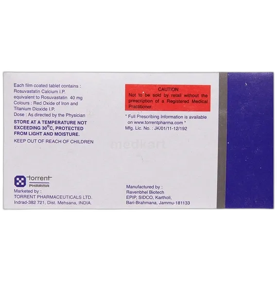 rozucor 40mg tablet 10's